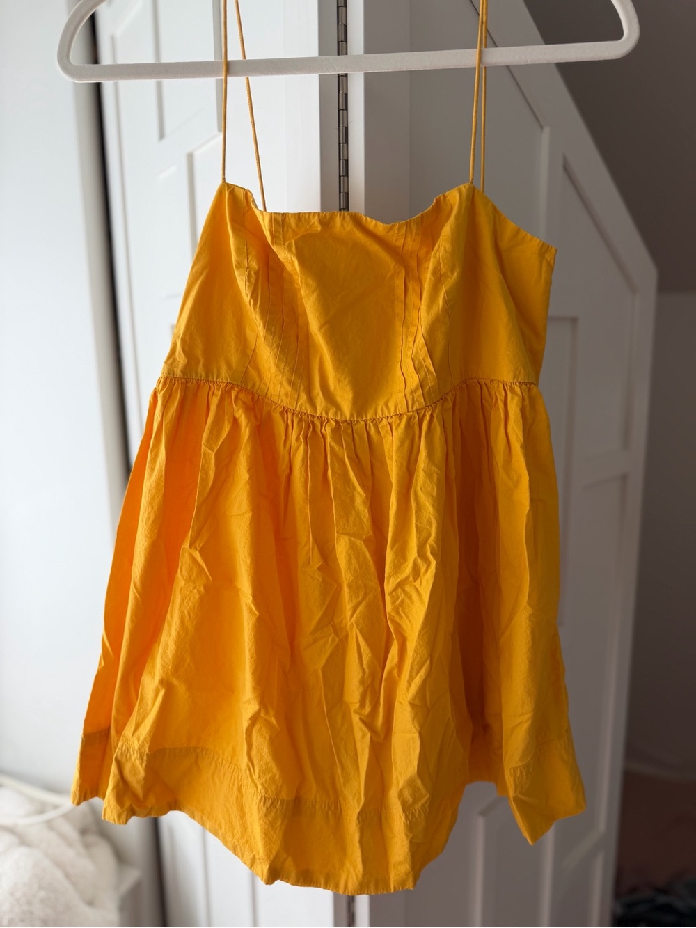 Maeve by Anthropologie Yellow Mini Sundress